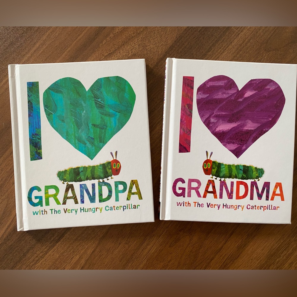 The Very Hungry Caterpillar I Love Grandma, I Love Grandpa Children’s Book Set